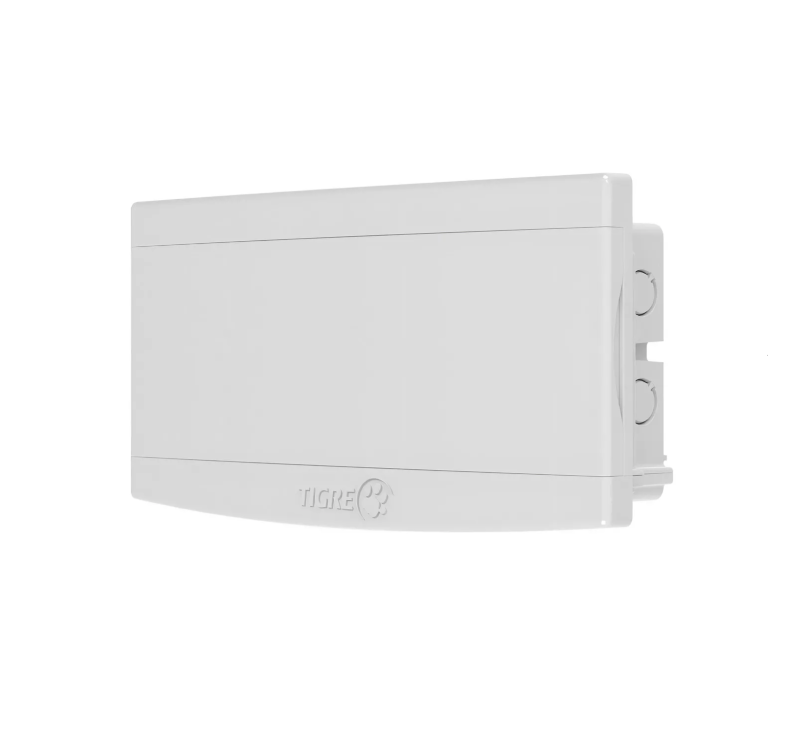 Quadro Distribuição Slim 16 Disjuntorores Branco Tigre