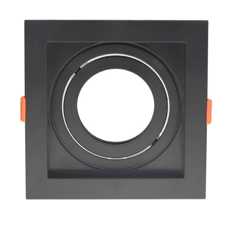 Spot de Embutir Flea Par 30 Quadrado Preto Nordecor