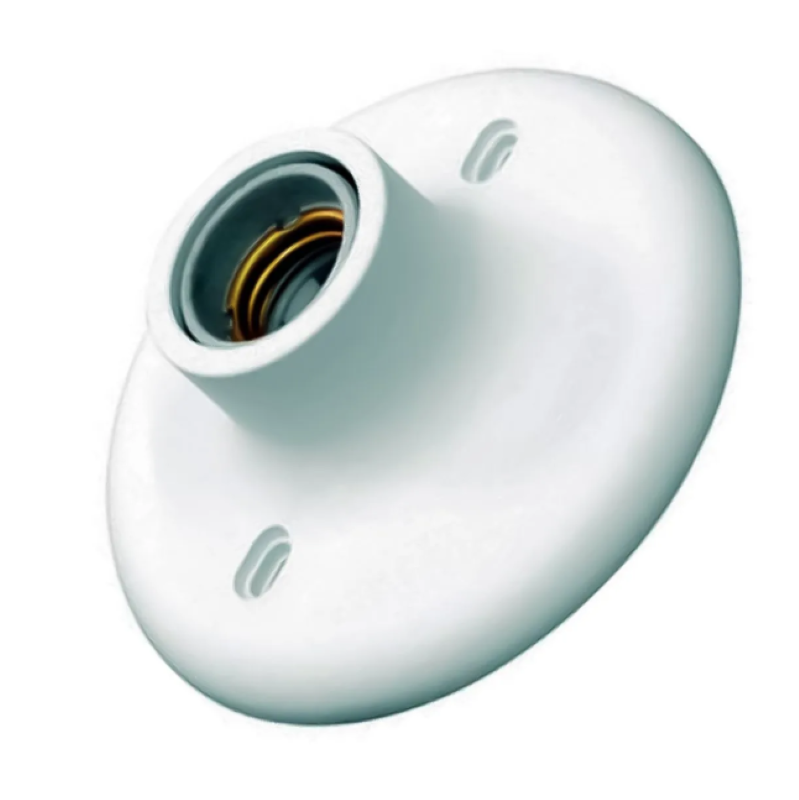 Plafon Decorativo PVC com Soquete E27 Branco JRC