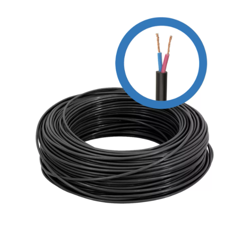 Cabo Flexível PP 2x2,5mm Preto Lamesa