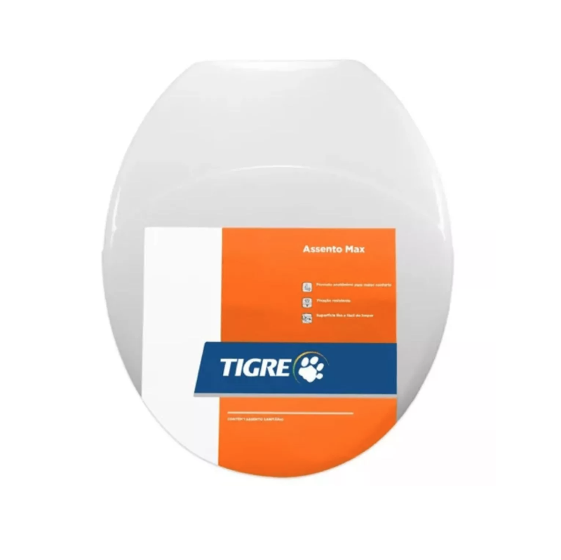 ASSENTO SANITÁRIO C/ TAMPA MAX BR - TIGRE