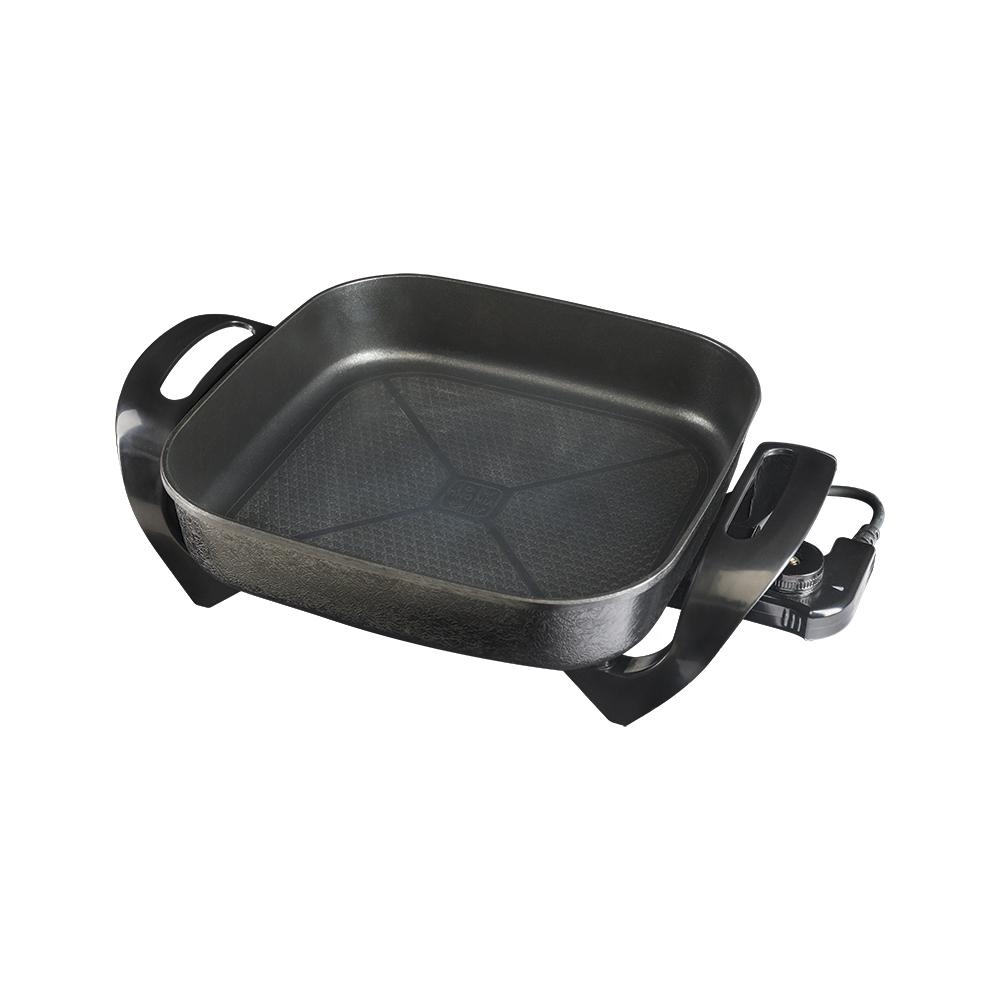 Panela Elétrica Mangiare 30cm Quadrada 1500W Preto 220V - Agratto