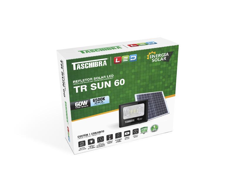 Refletor Led Solar Tr Sun 60w 6500k PT - Taschibra
