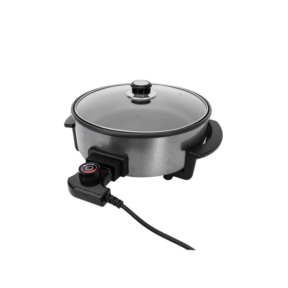 Panela Elétrica Mangiare Redonda 30cm 1500W Preto 220V - Agratto