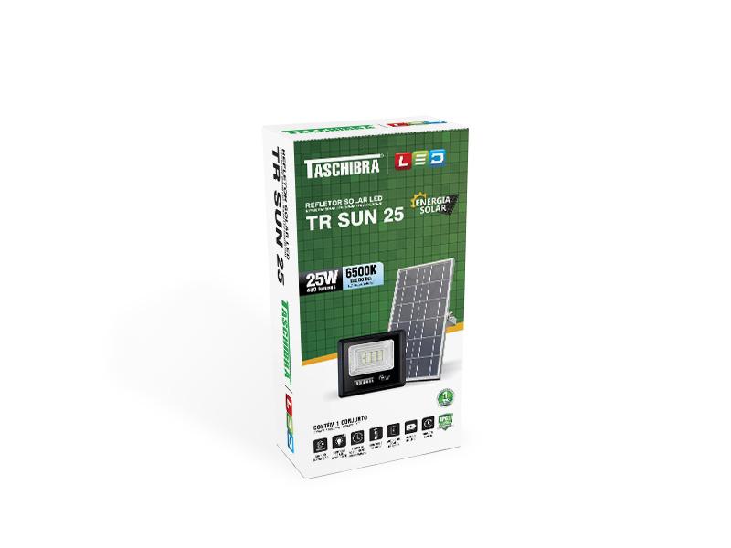 Refletor Led Solar Tr Sun 25w 6500k PT - Taschibra