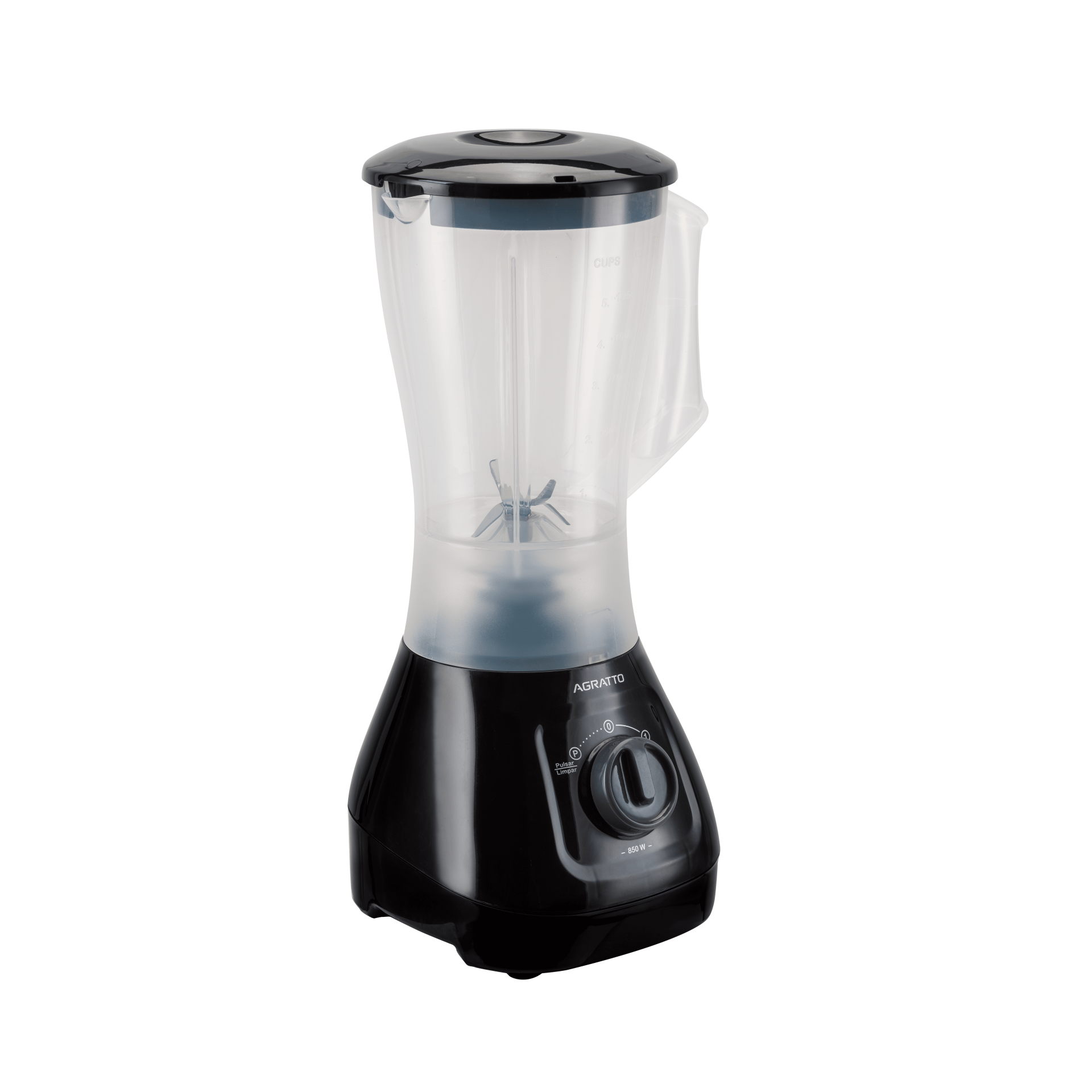 Liquidificador Forza Leitoso 1,5L 850W Preto 220V - Agratto