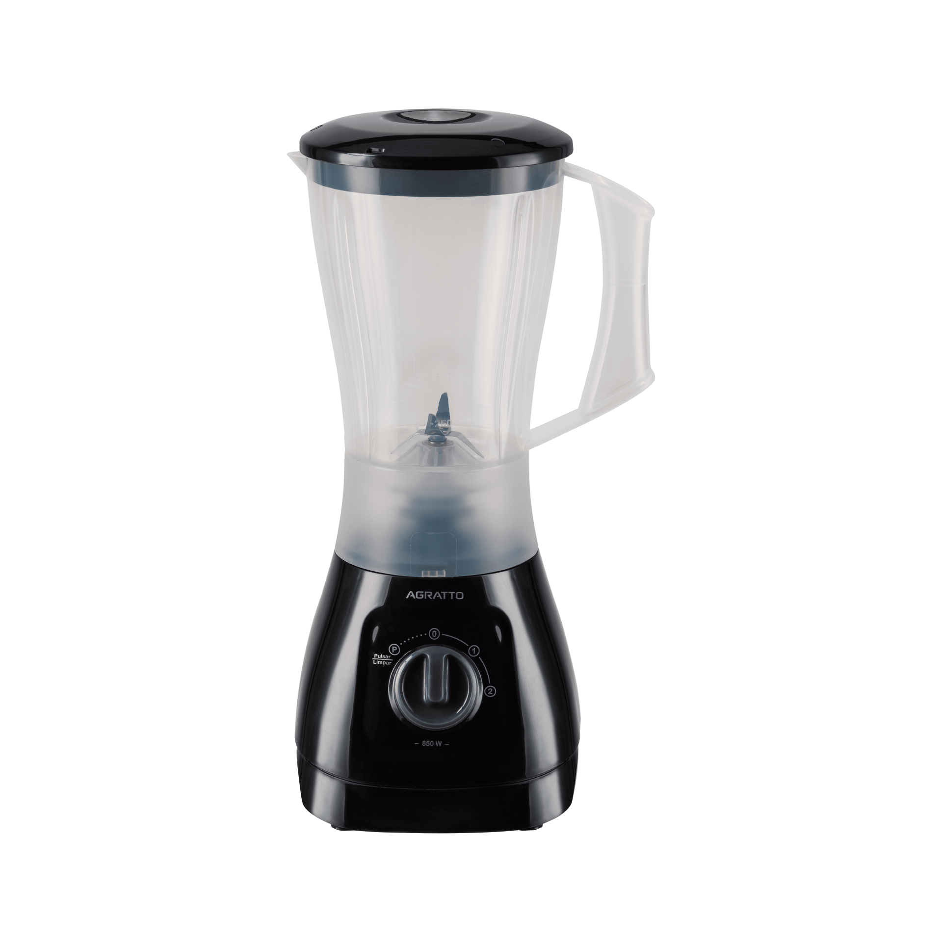 Liquidificador Forza Leitoso 1,5L 850W Preto 220V - Agratto