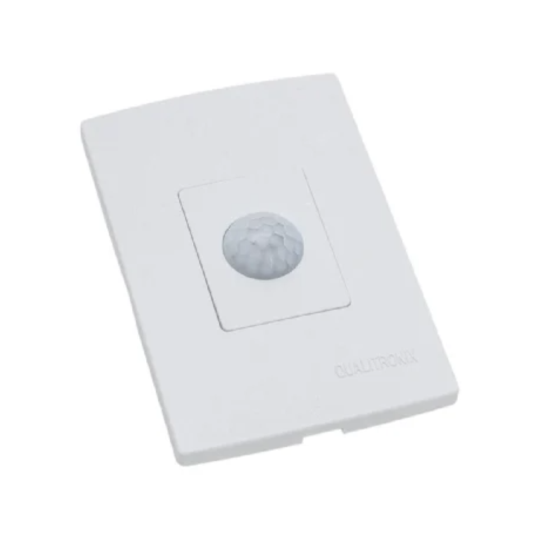 Sensor de Presença Microcontrolador 180 Graus com Fotocelula sem Chave Qualitronix